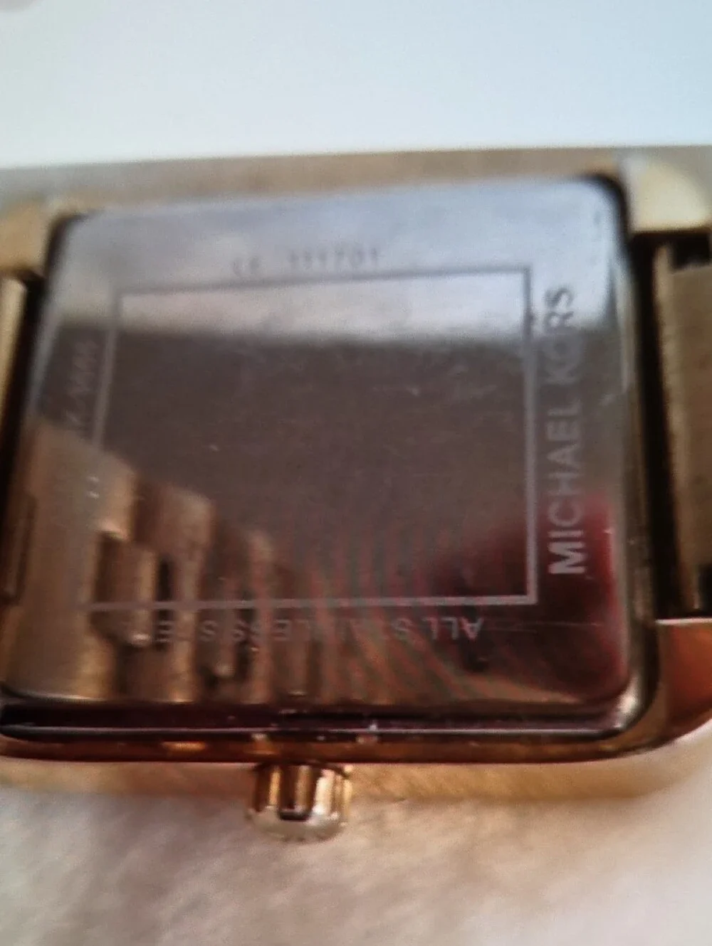 Michael Kors Rose Gold Square Bracelet Watch